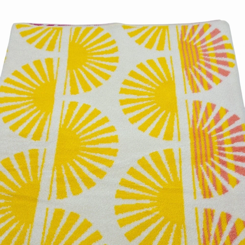 Rachel‎ Zoe Warm Sunny Multicolor Oversized Beach Towel 40x70 Spring Summer